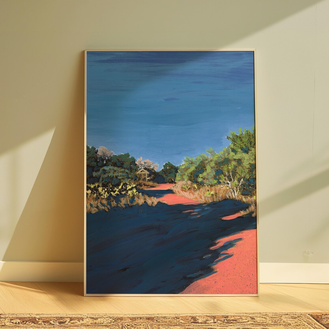 San Marcos Texas Rustic Hill Country Travel Poster