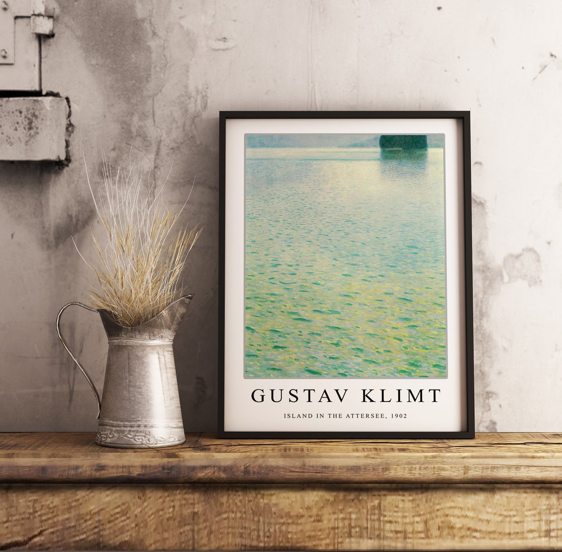 Gustav Klimt Island in the Attersee 1902 Shimmering Lake Art Poster - Image 2