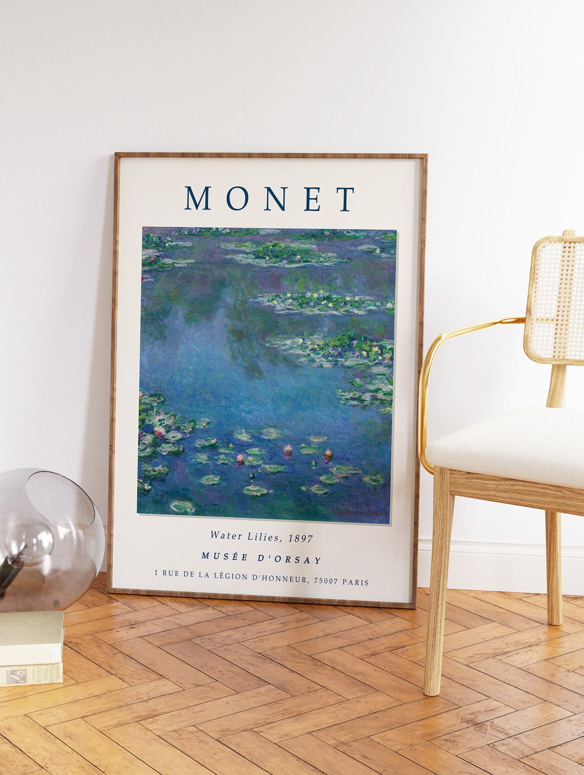 Claude Monet Water Lilies Vintage Floral Art Print - Image 2