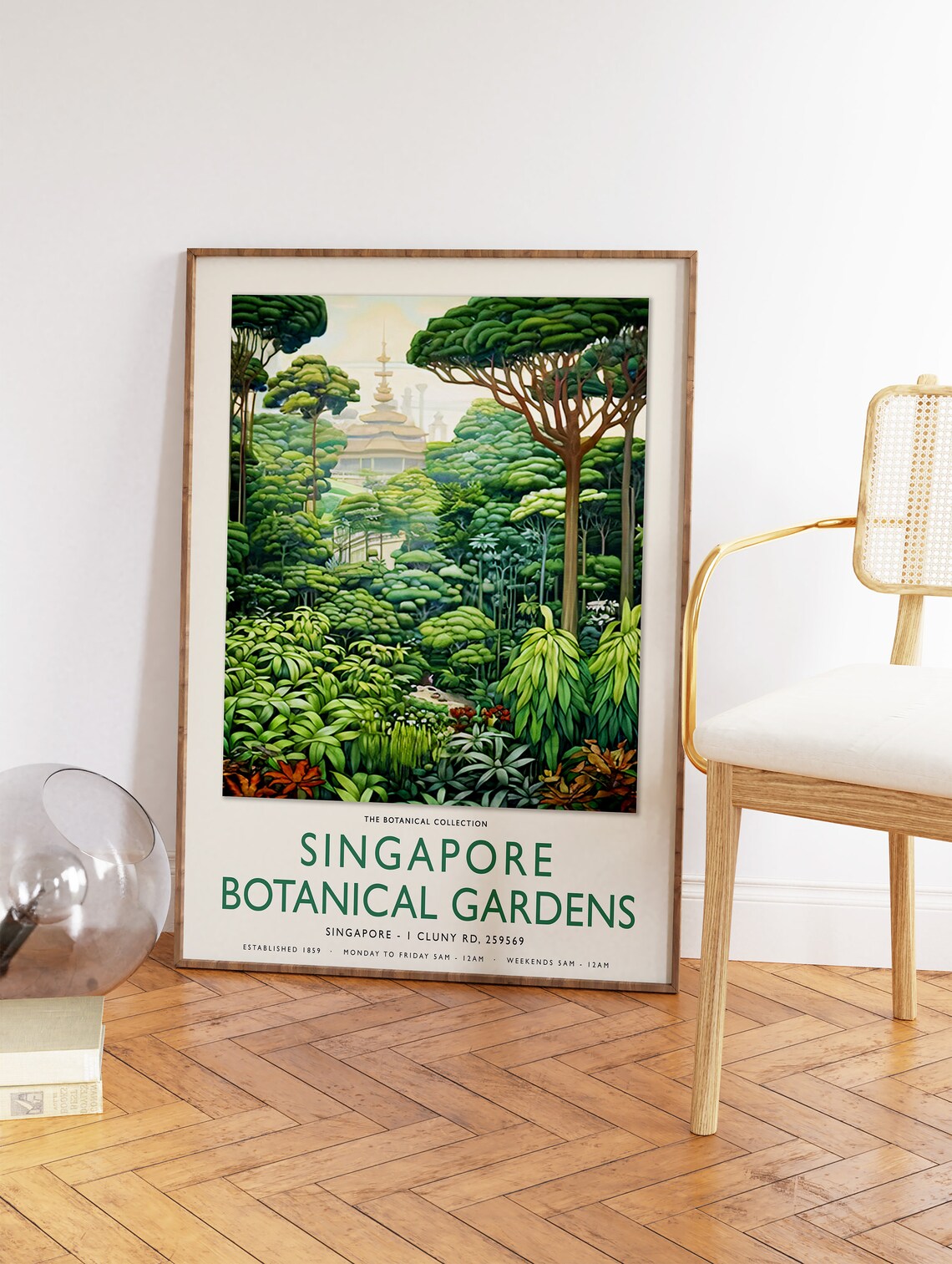 William Morris Singapore Botanical Gardens Art Print - Image 2