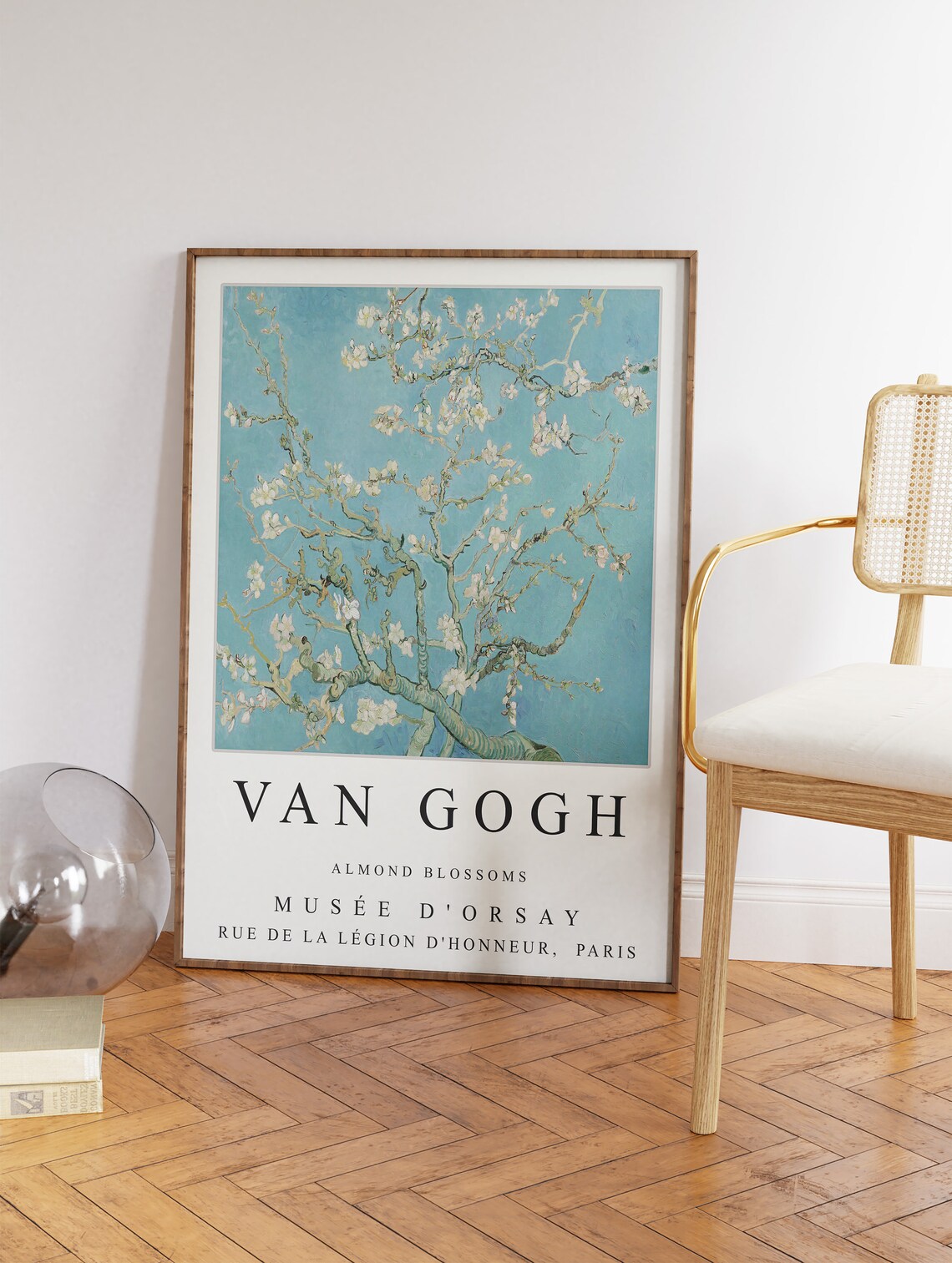 Van Gogh Almond Blossom Exhibition Poster, Vintage Art Print - Image 3