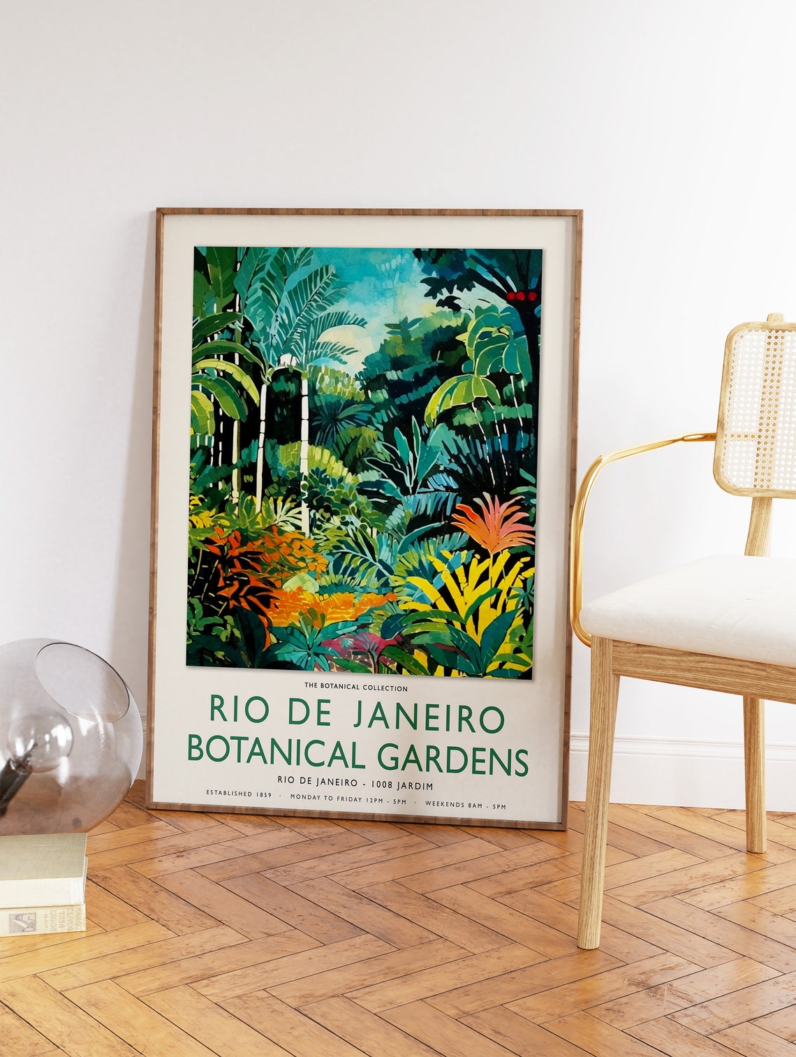 Rio de Janeiro Botanical Gardens Tropical Travel Exhibition Poster - Image 2