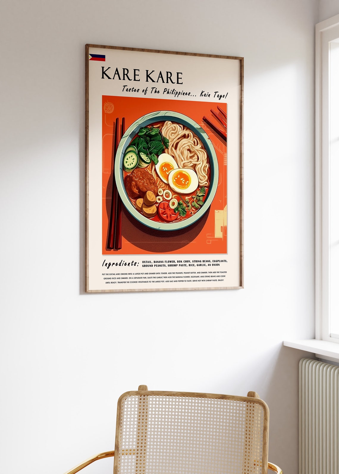 Kare Kare Filipino Food Poster Filipino Food Print Philippines Food Art Kitchen Decor Asian Poster Asian Decor Print Food Gift - Image 3