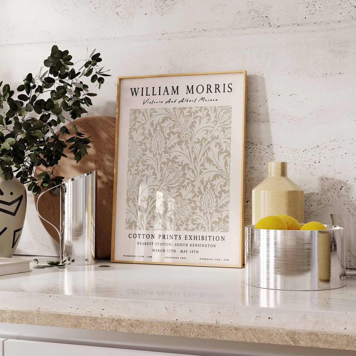 William Morris Vintage Floral Botanical Poster - Image 2