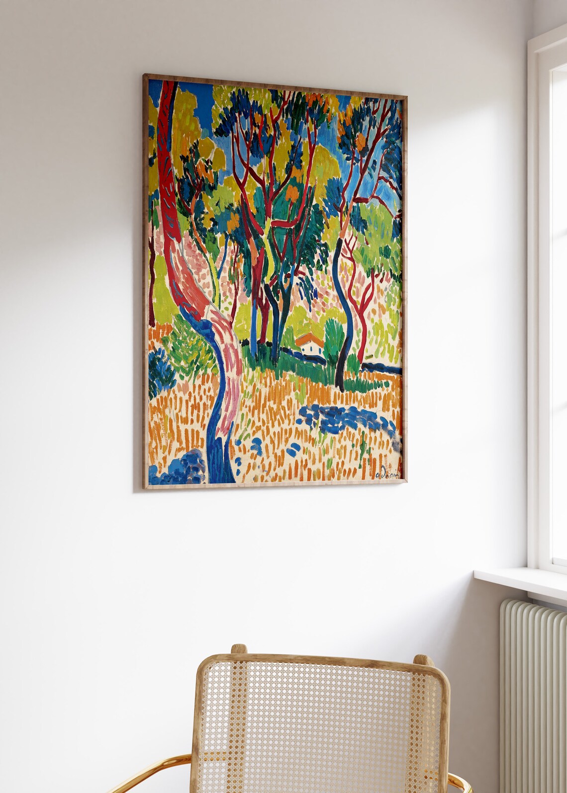 Andre Derain Arbres Collioure Fauvist Art Print - Image 3