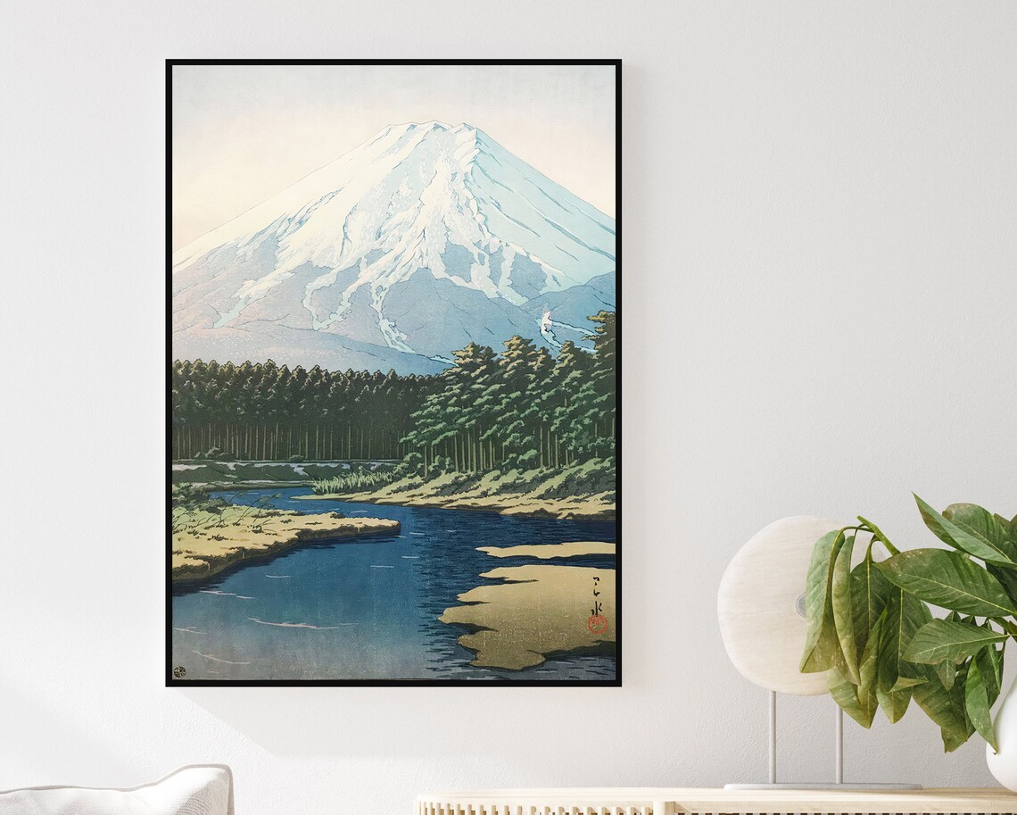 Japanese Mountain Range Travel Poster, Hasui Kawase - Image 3