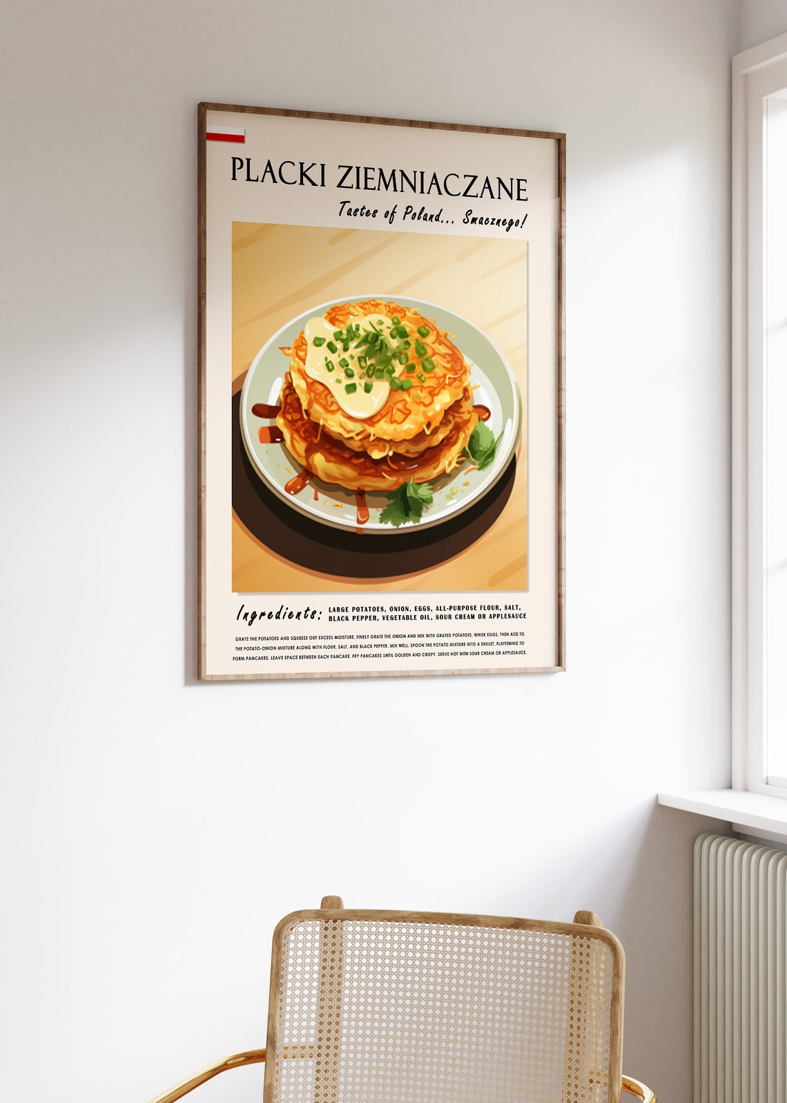Placki Ziemniaczane Polish Food Poster Polish Food Print Eastern European Food Poster Kitchen Decor Polish Food Art Food Gift - Image 3