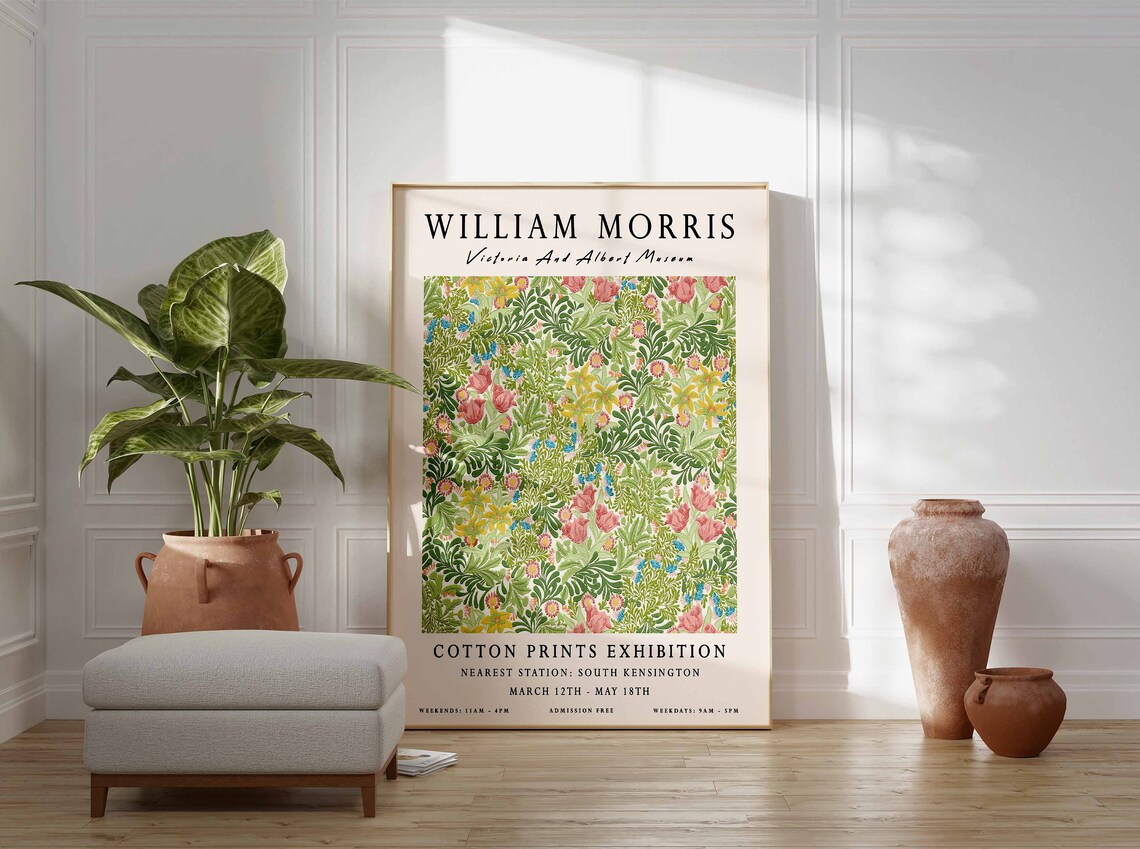 William Morris Vintage Floral Botanical Art Print - Image 2