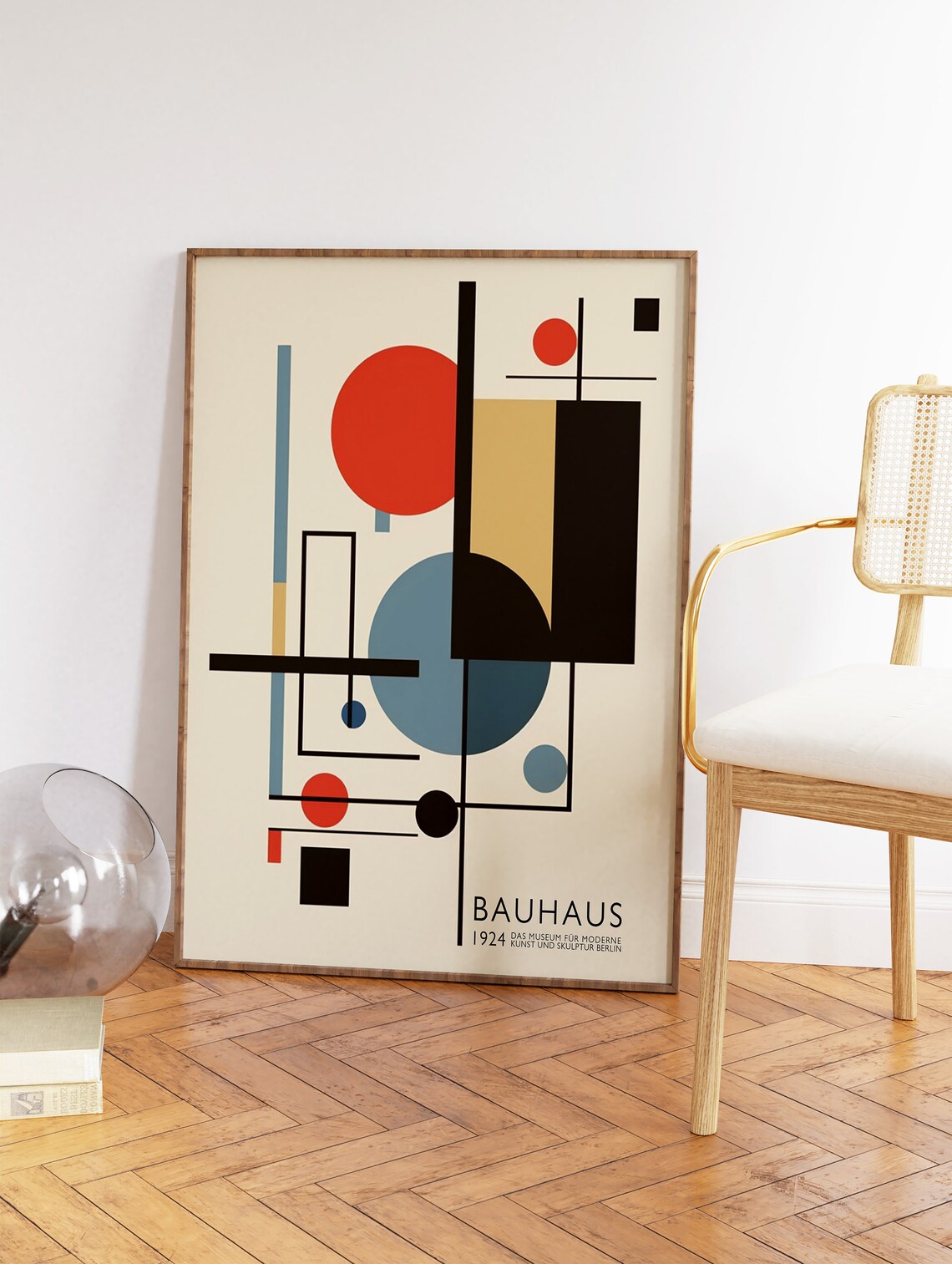 Retro Bauhaus Poster, Modernist Geometric Print - Image 2