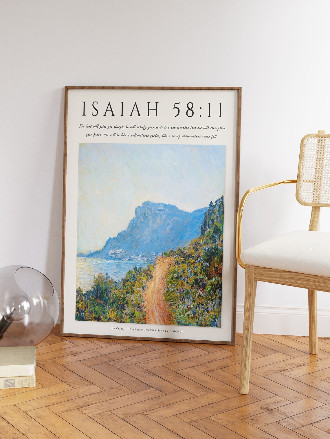 Bible Verse Poster, La Corniche Near Monaco - Image 3
