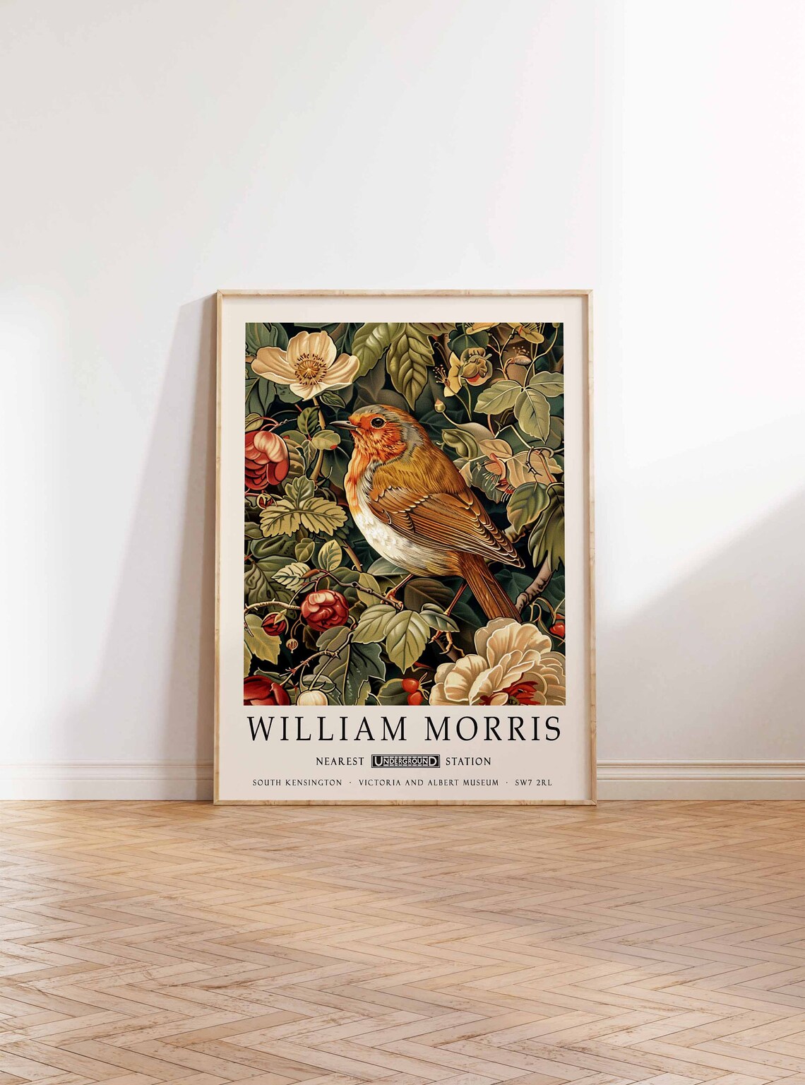 William Morris Bird Botanical Art Print, Kew Gardens - Image 2