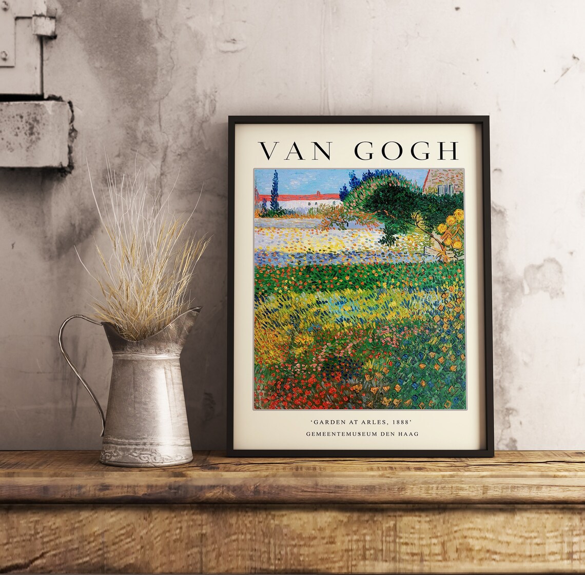 Van Gogh Garden At Arles Exhibition Art Print - Image 3