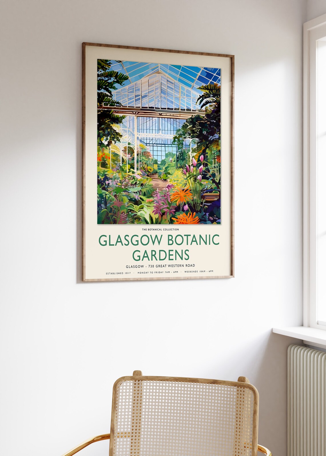 William Morris Glasgow Botanical Gardens Vintage Art Print - Image 3