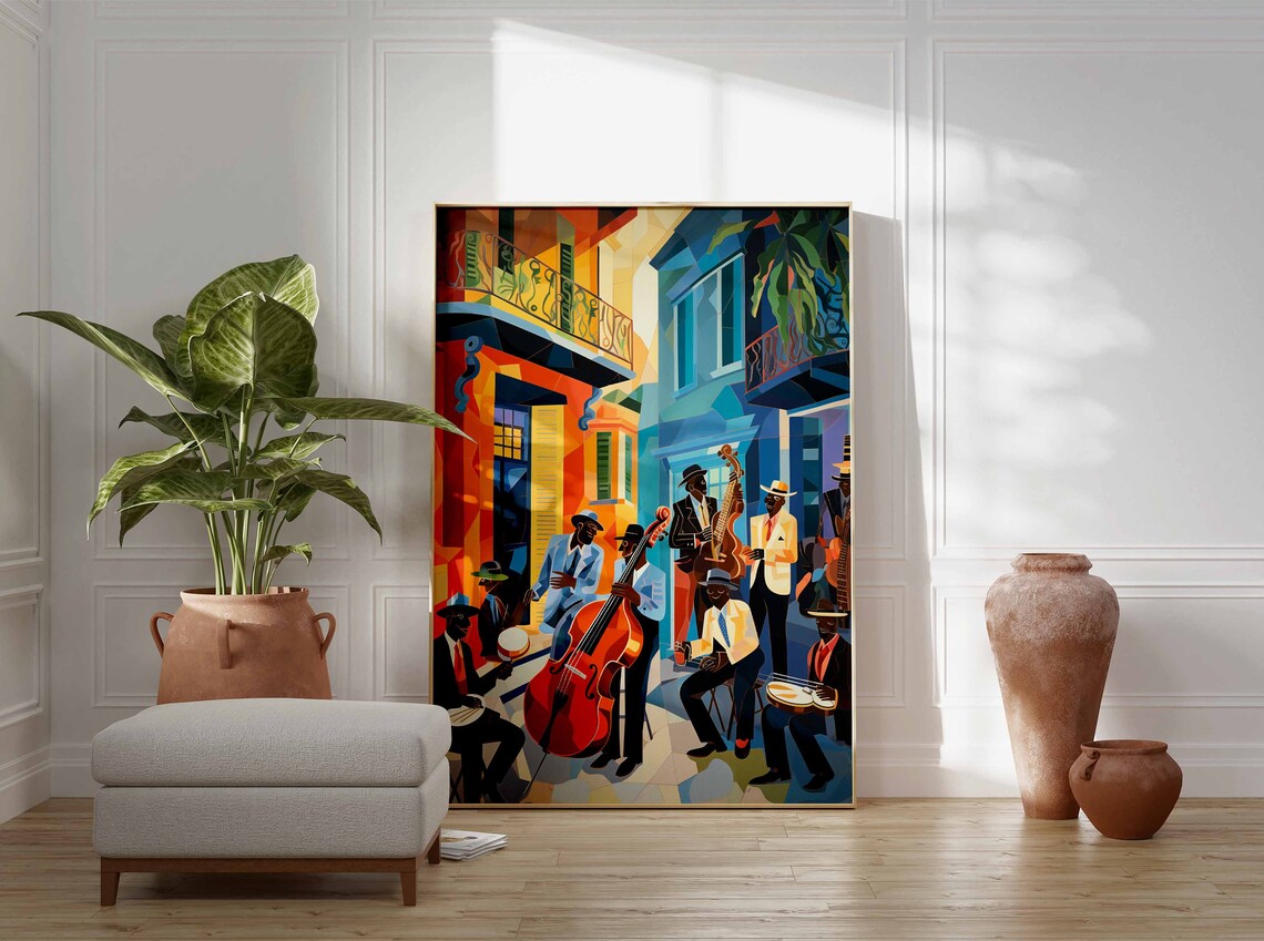 Jazz Music Retro Poster, Musician Gift Print - Image 4