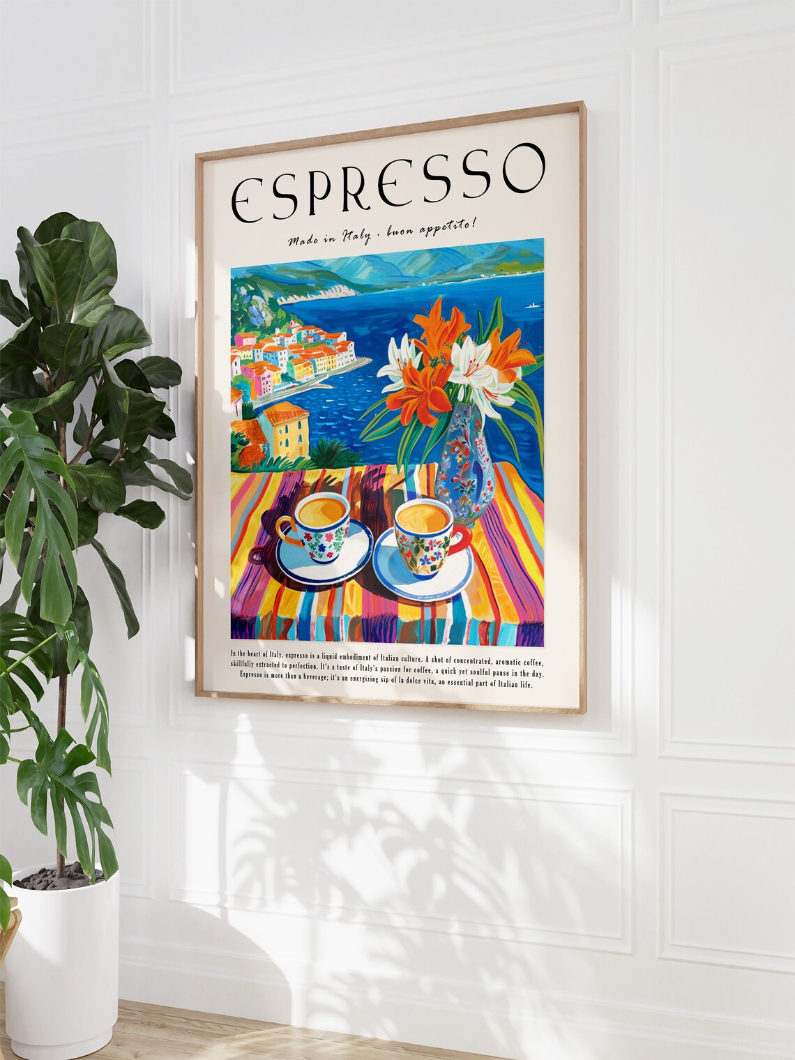 Coffee Poster Espresso Print Food Poster Kitchen Decor Italian Coffee Art Retro Coffee Art Vintage Food Art Food And Drink Poster - Image 2