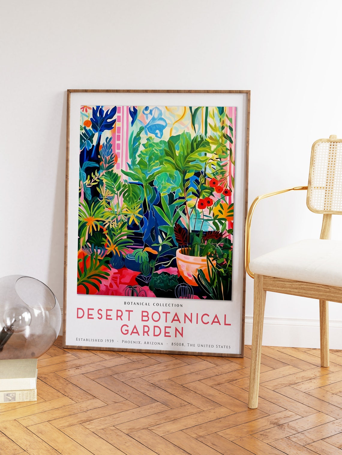 Desert Botanical Garden Phoenix Arizona Tropical Plants Art Poster - Image 2
