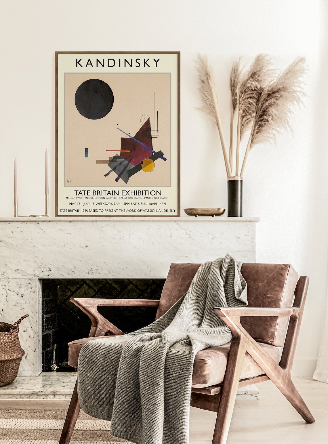 Wassily Kandinsky Exhibition Poster, Bauhaus Abstract Art Print - Image 2