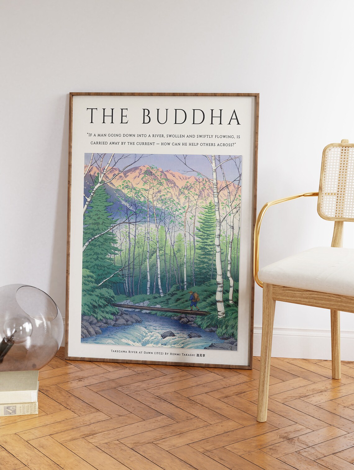 Buddhist Buddha Art, Japanese Spiritual Poster Print - Image 2