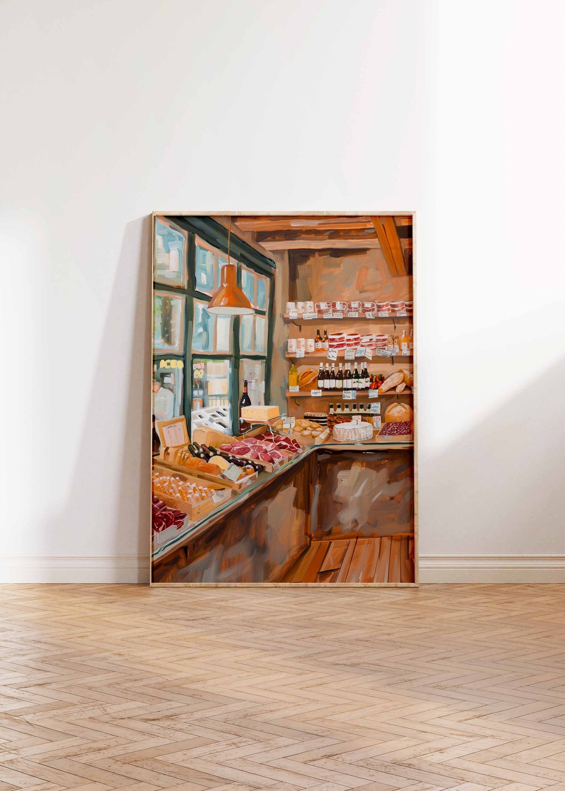 Sunlit Deli Counter Painterly Rustic Kitchen Food Art Poster - Image 2