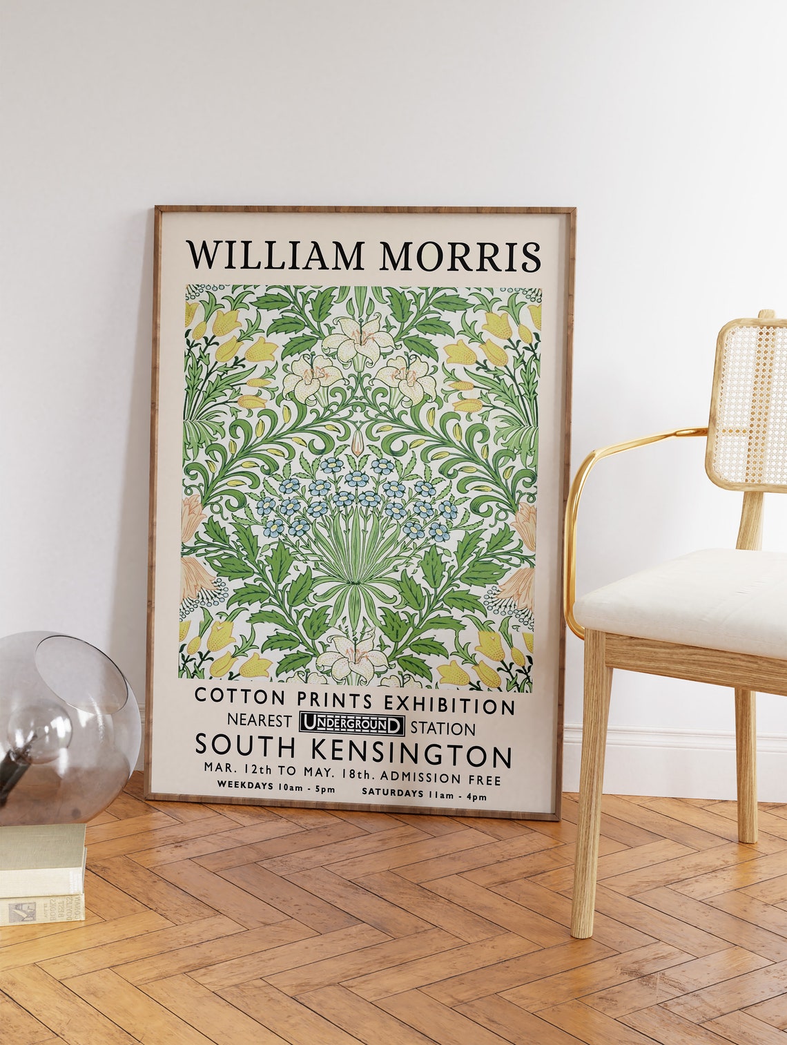 William Morris Cotton Prints Exhibition South Kensington Poster - Image 3