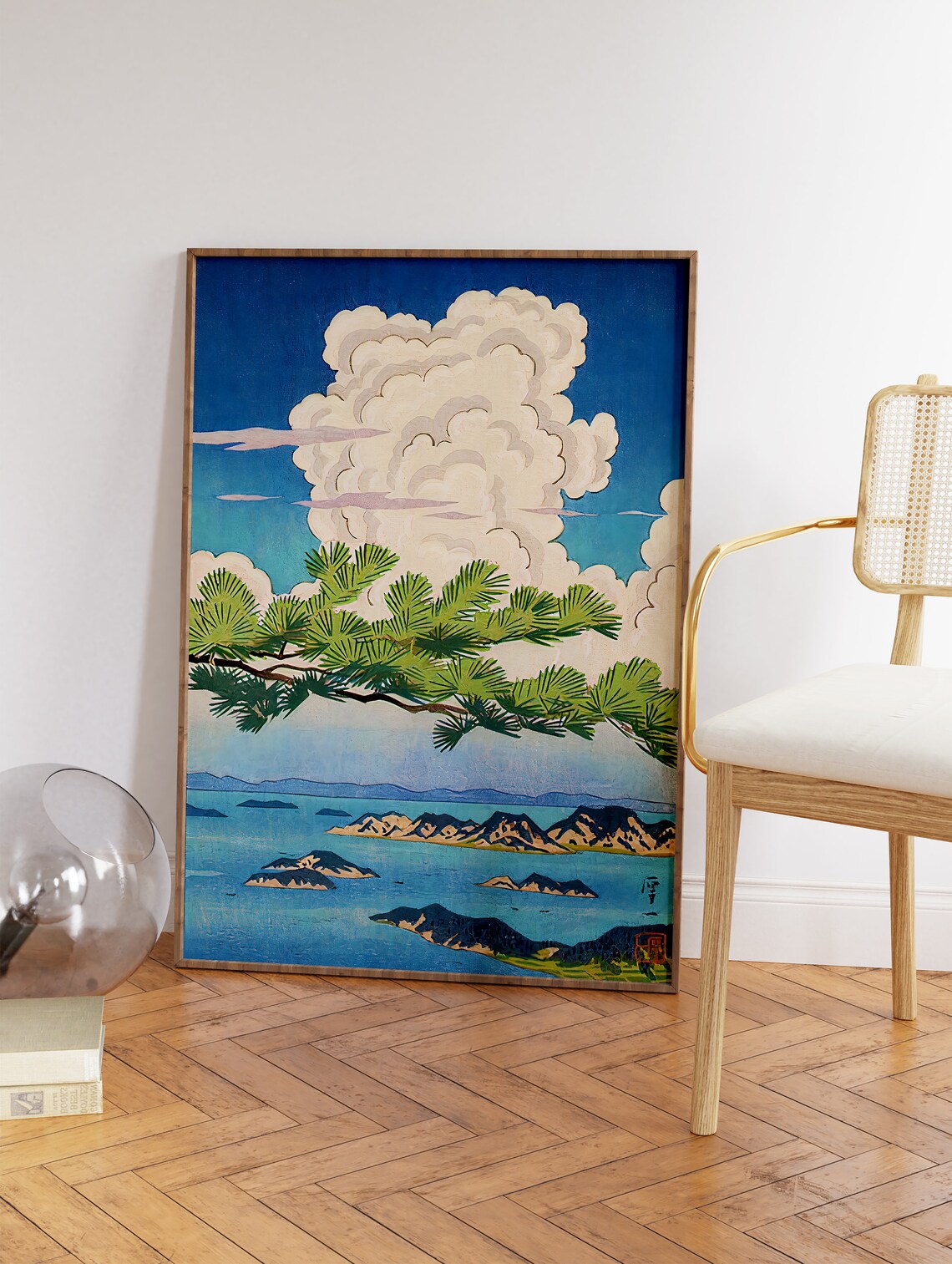 Hasui Kawase Summer At Yashima Travel Poster - Image 3