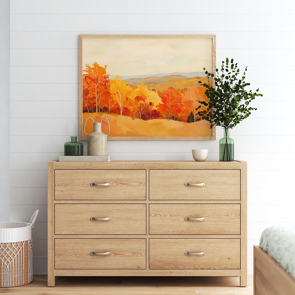 Autumn Landscape Painting, Colorful Fall Trees Art Print - Image 3