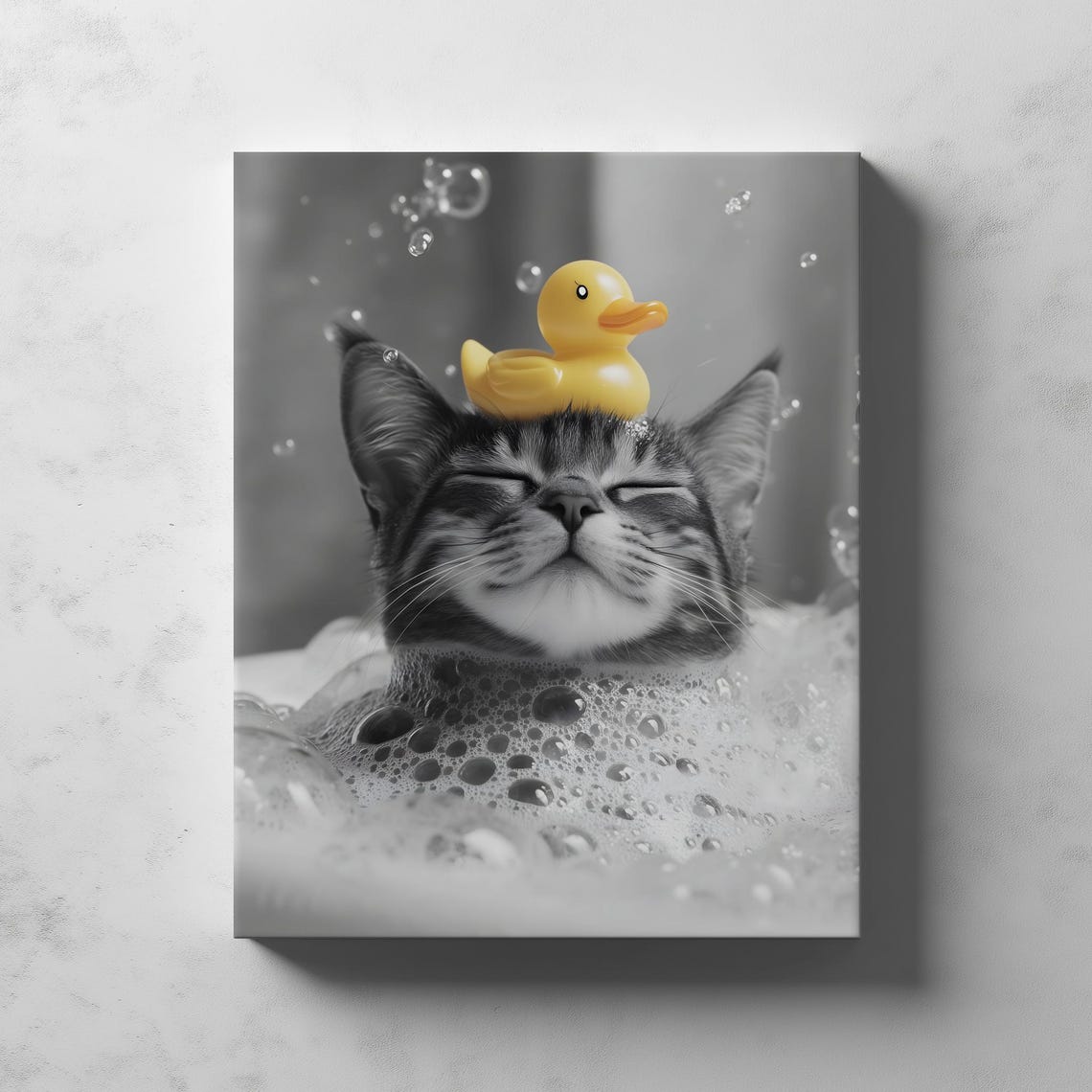 Merry Mau Egyptian Cat Art Funny Bathroom Print Cute Pet Wall - Image 2