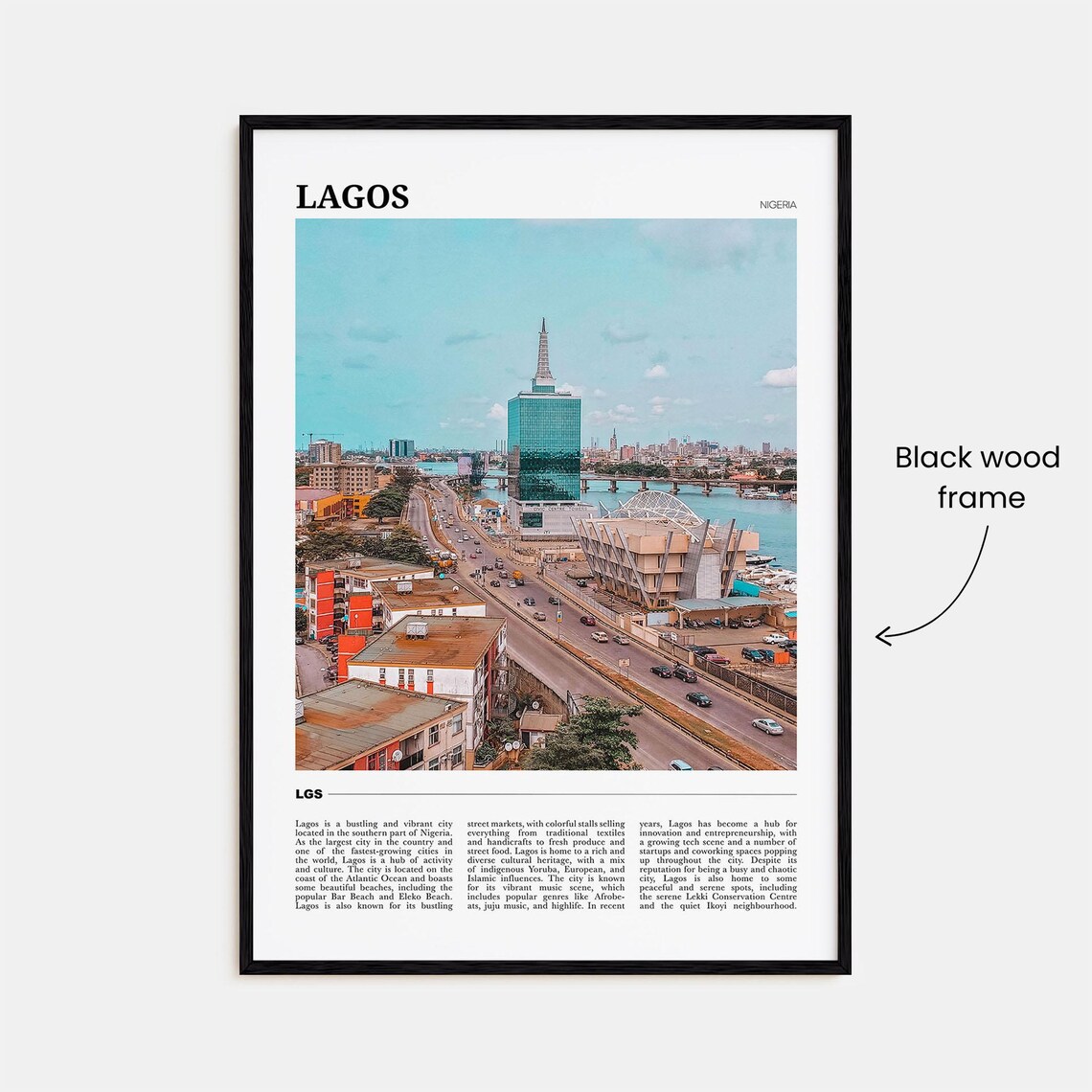 Lagos Nigeria Bustling City Skyline Travel Photography Poster - Image 2