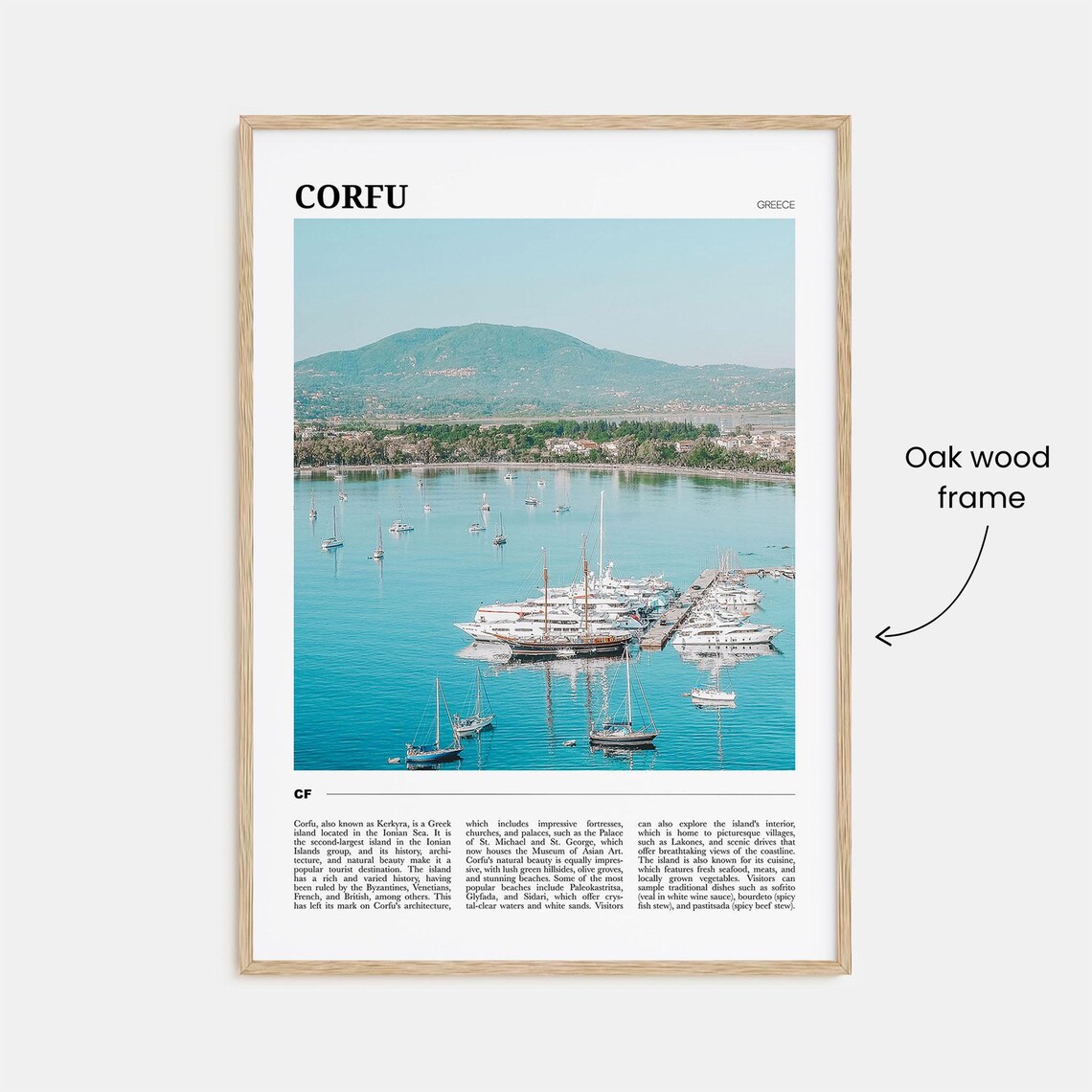 Corfu Travel Poster, Greece Destination Art Print - Image 3