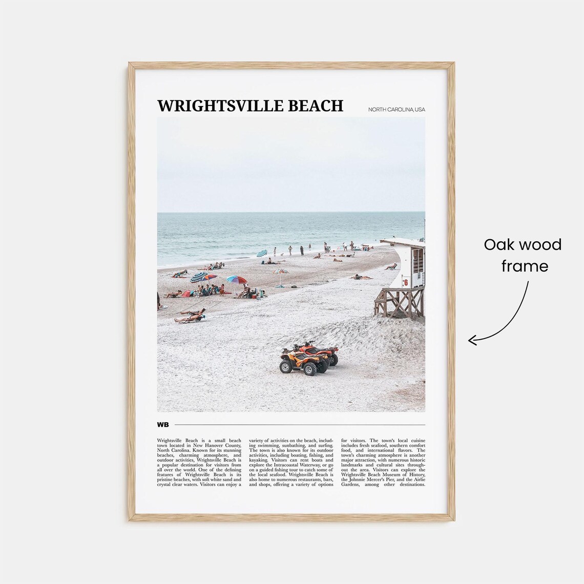 Wrightsville Beach Travel Poster, North Carolina - Image 3