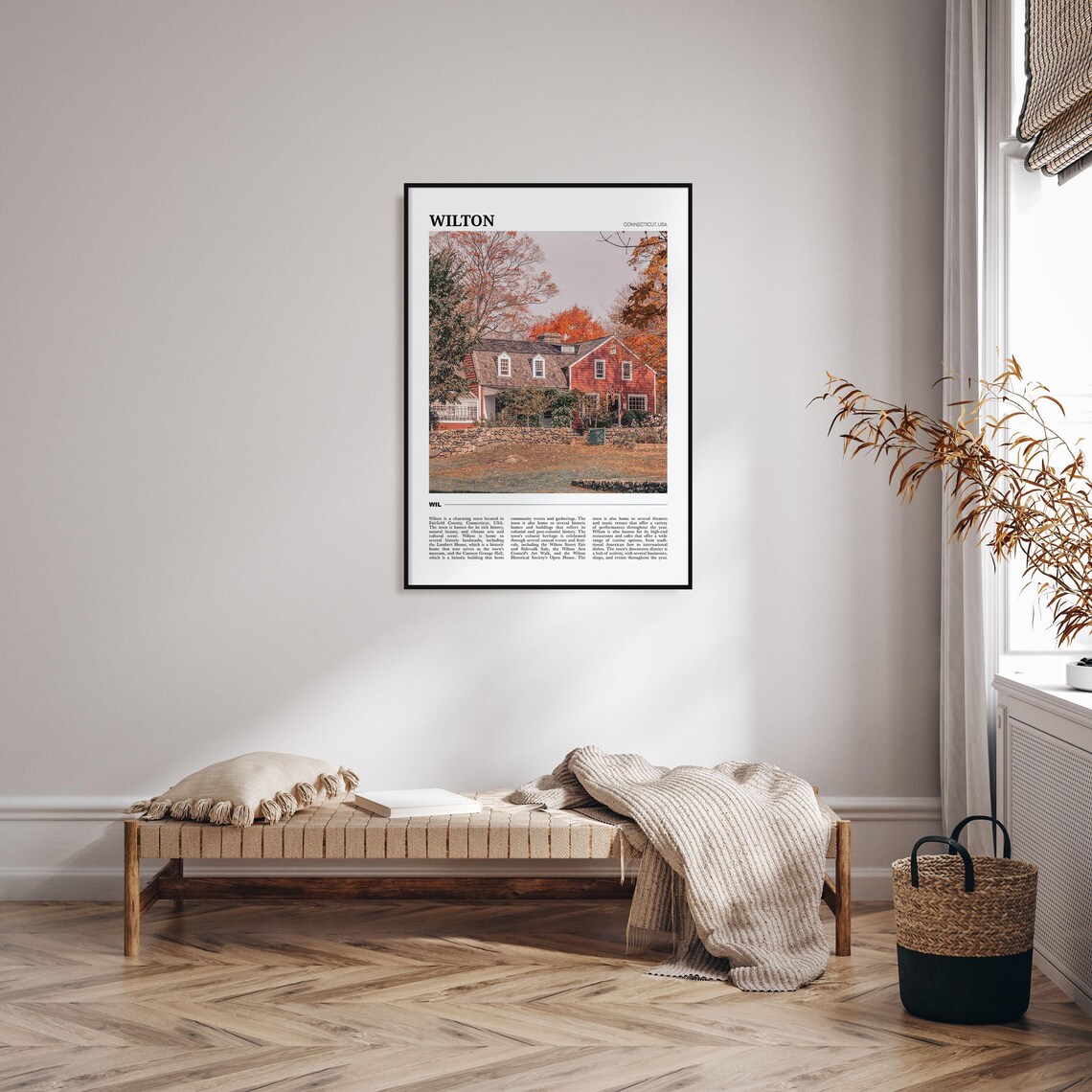 Wilton Travel Poster, Connecticut USA Art Print - Image 4