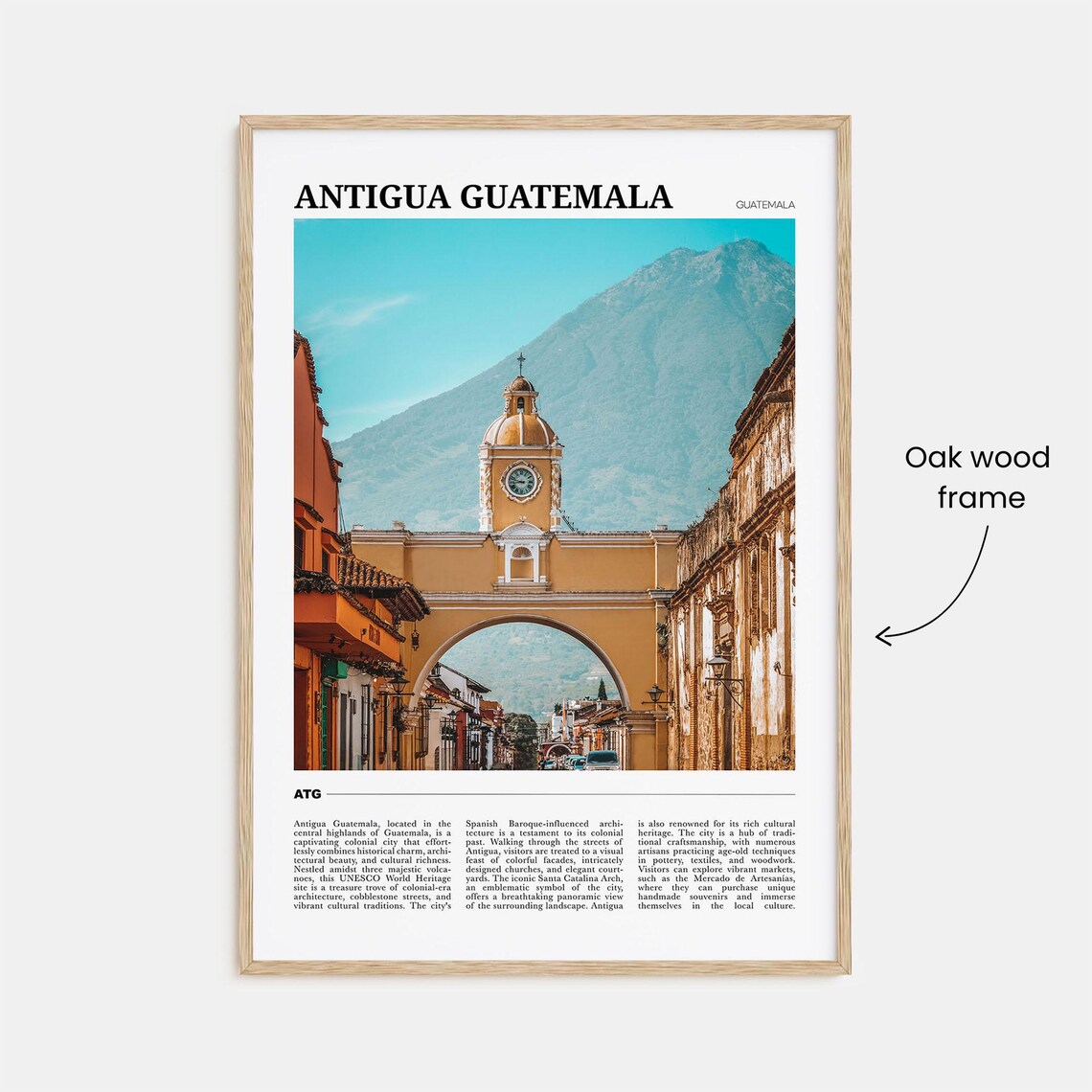 Antigua Guatemala Travel Poster, Latin America Wall Art - Image 3