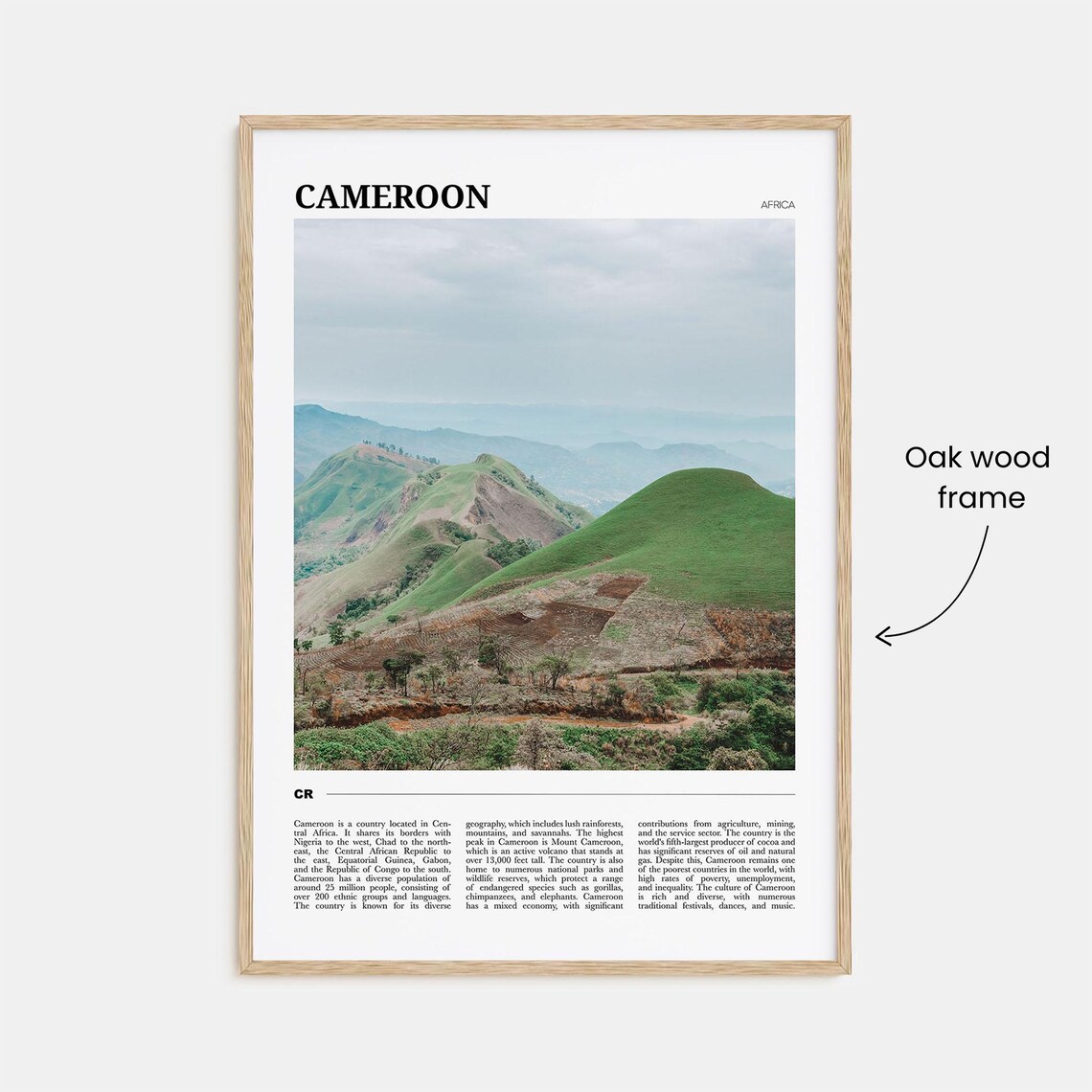 Cameroon Travel Poster, Africa Wall Art Print - Image 3