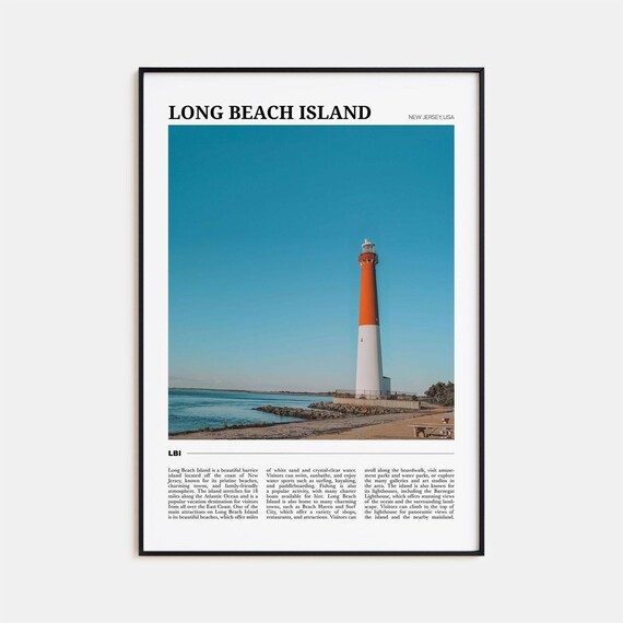 Long Beach Island Photo Decor Travel Poster