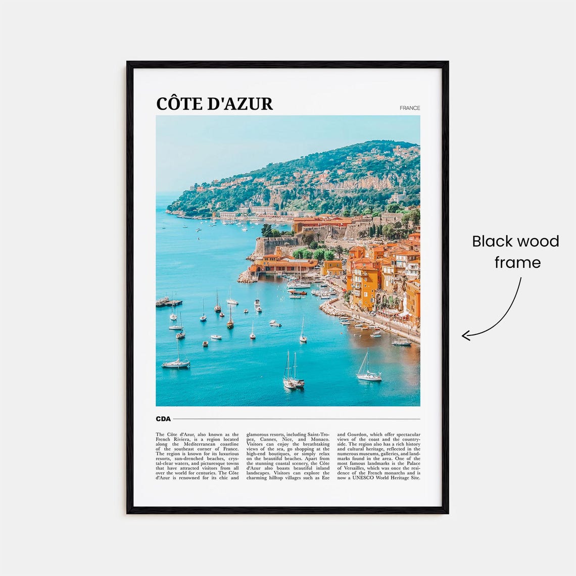 Cote Dazur France Travel Poster - Image 2