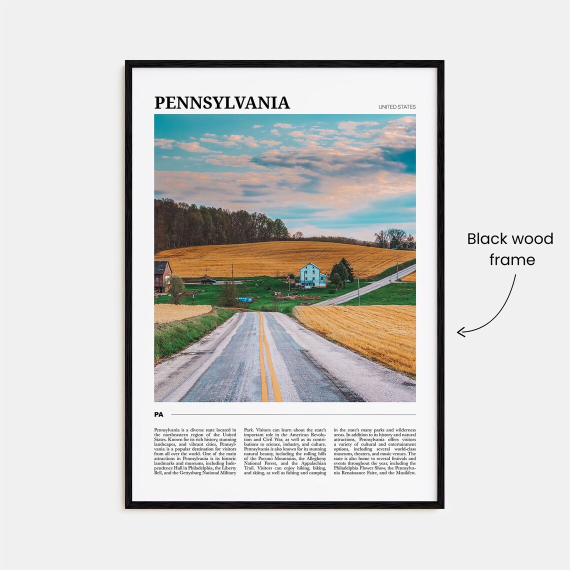 Pennsylvania Travel Poster, United States Wall Art - Image 2