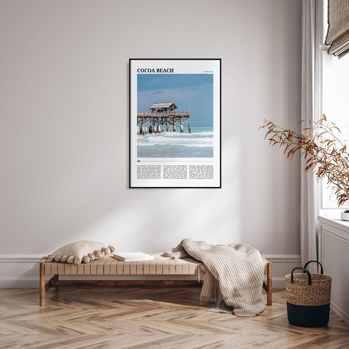 Cocoa Beach Travel Poster, Florida USA Wall Art Print - Image 4
