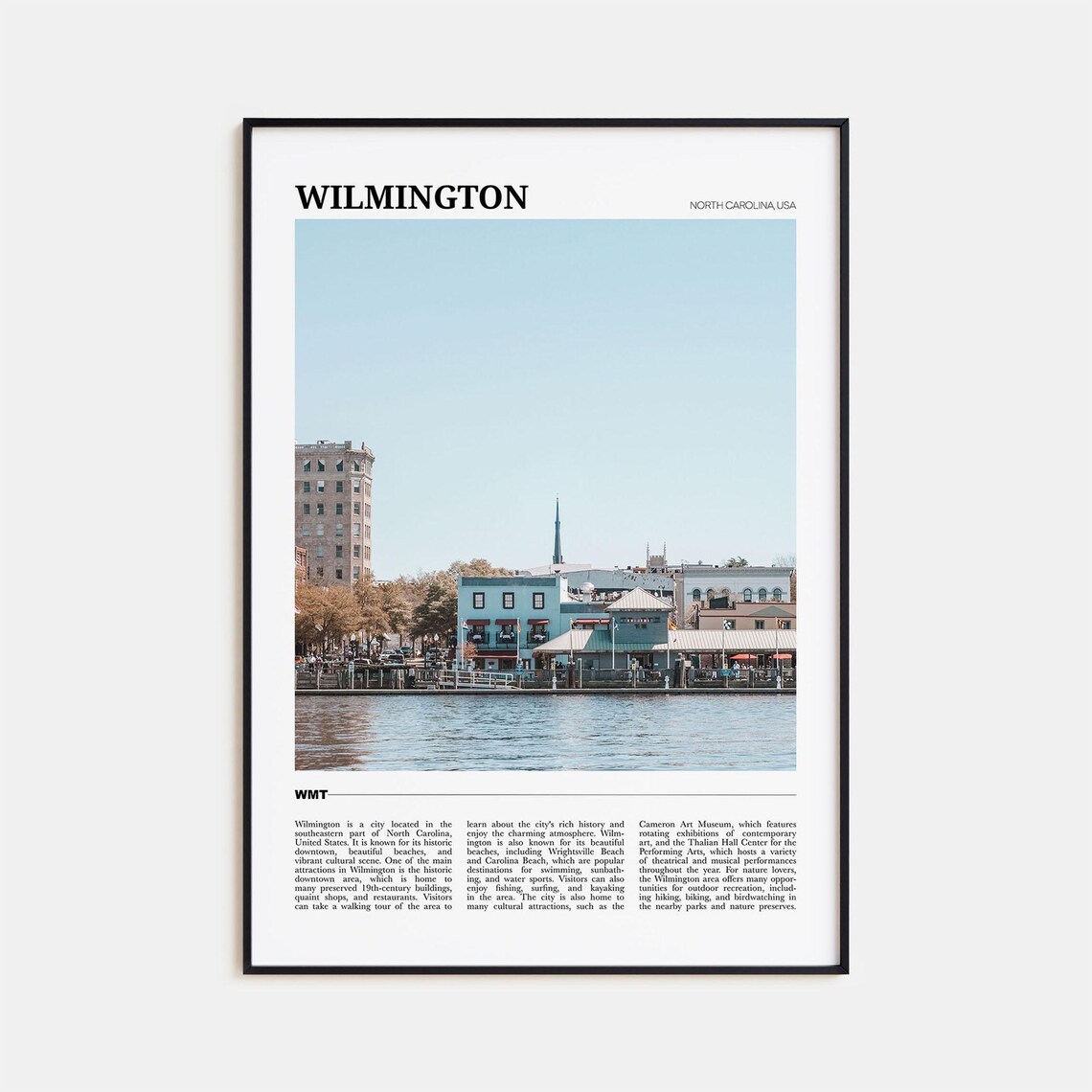 Wilmington Travel Poster, North Carolina Art Print