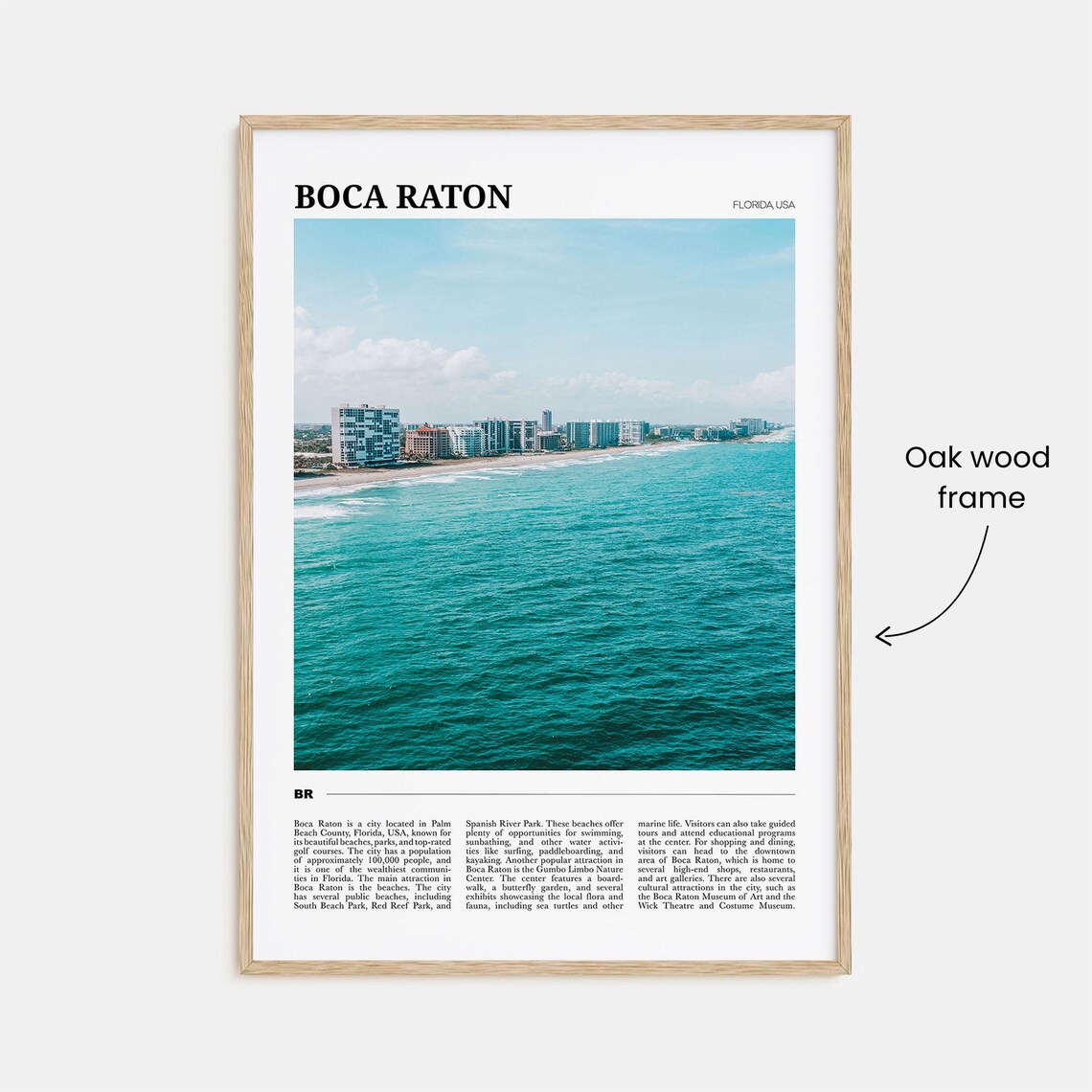 Boca Raton Travel Poster, Florida USA Art Print - Image 3