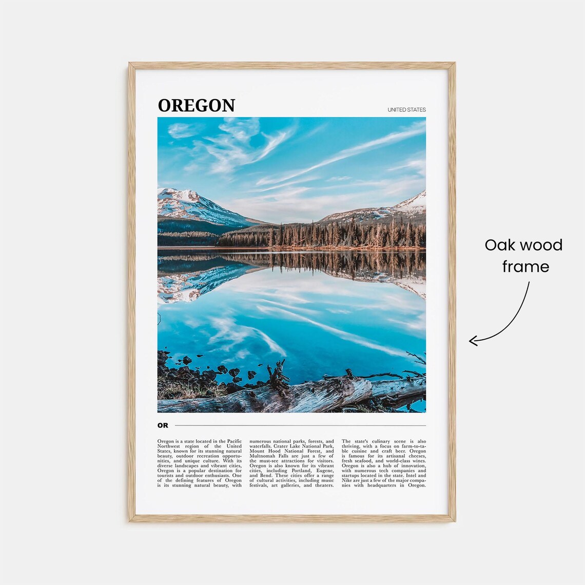 Oregon Travel Poster No. 2, Travel Poster - Image 3