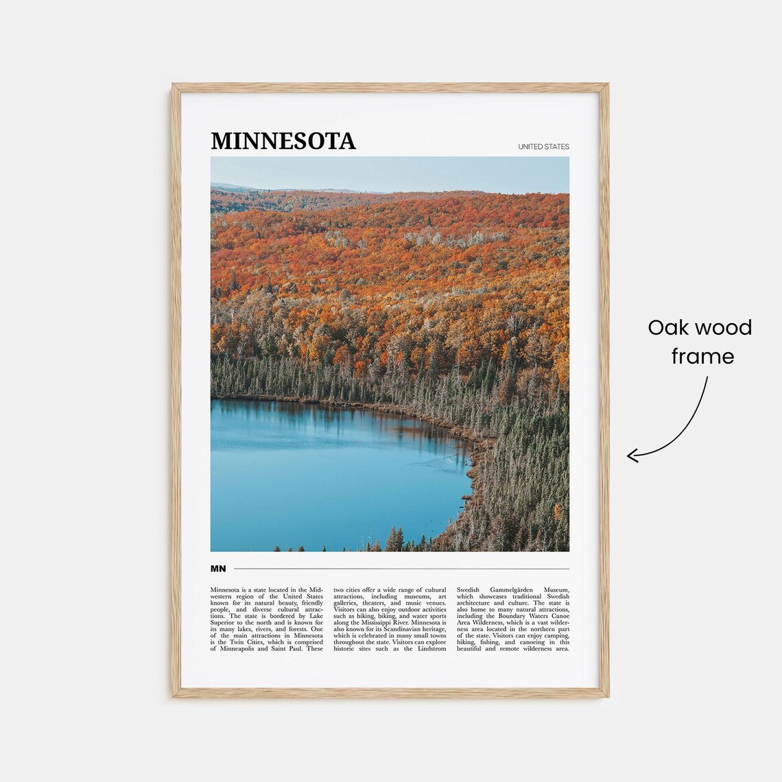 Minnesota Travel Poster No 2, USA Travel Poster - Image 3