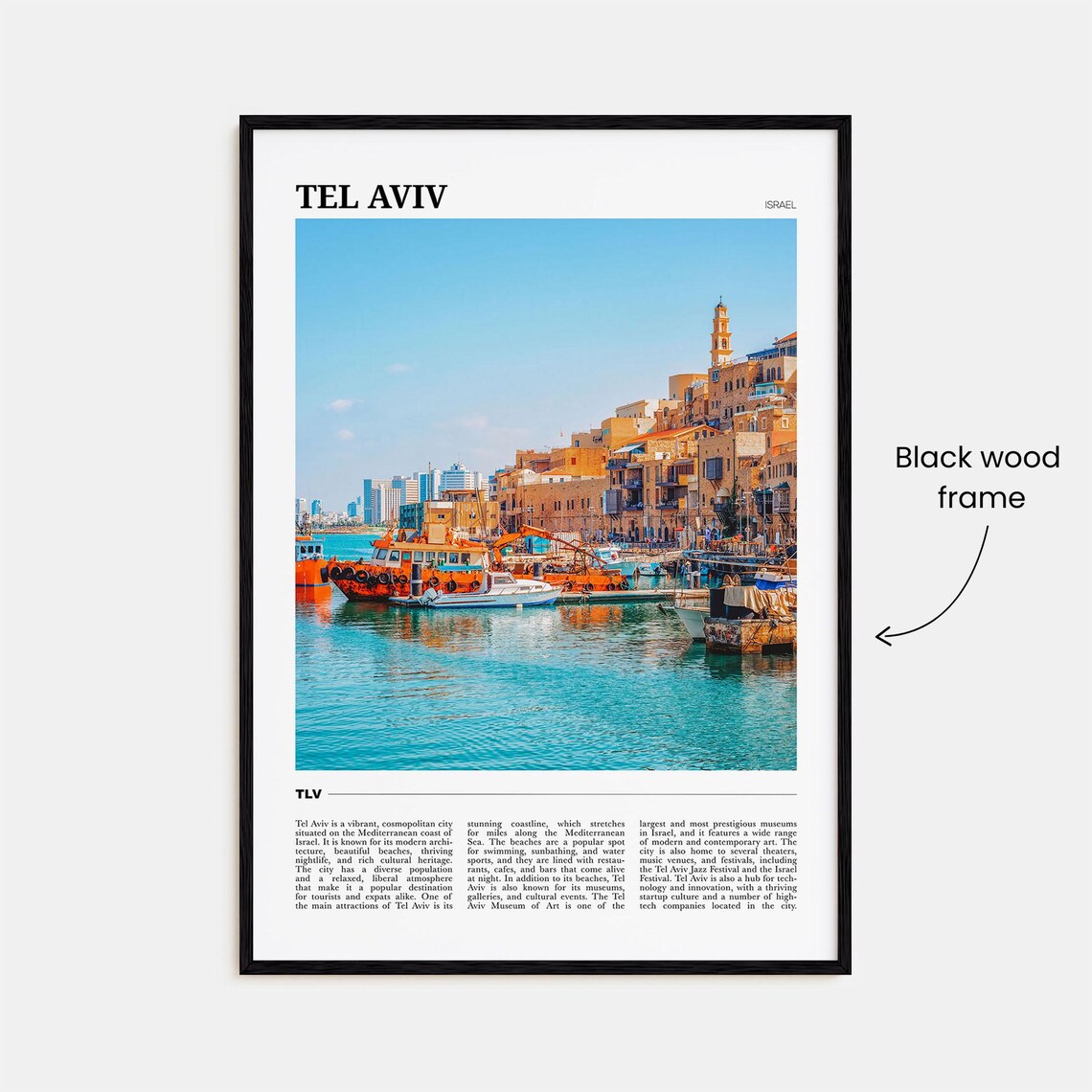 Tel Aviv Photo Travel Poster - Image 2