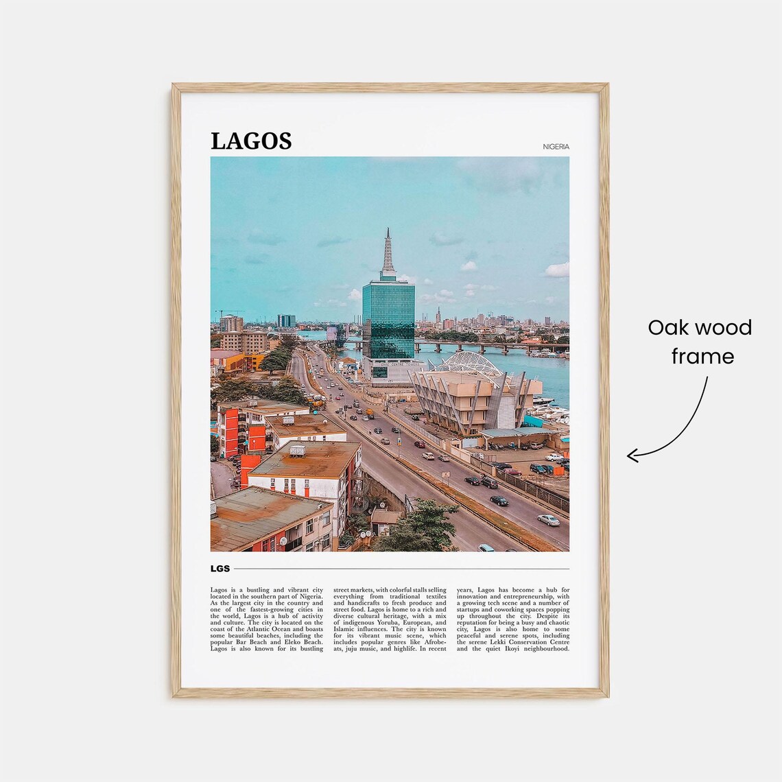 Lagos Nigeria Bustling City Skyline Travel Photography Poster - Image 3
