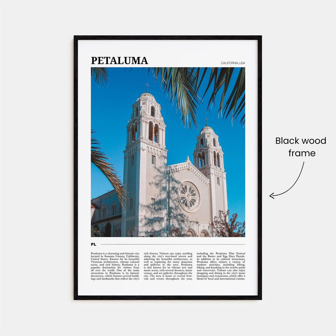 Petaluma Travel Poster Petaluma Wall Art Petaluma Poster Print Petaluma Photo Petaluma Decor California Usa - Image 2