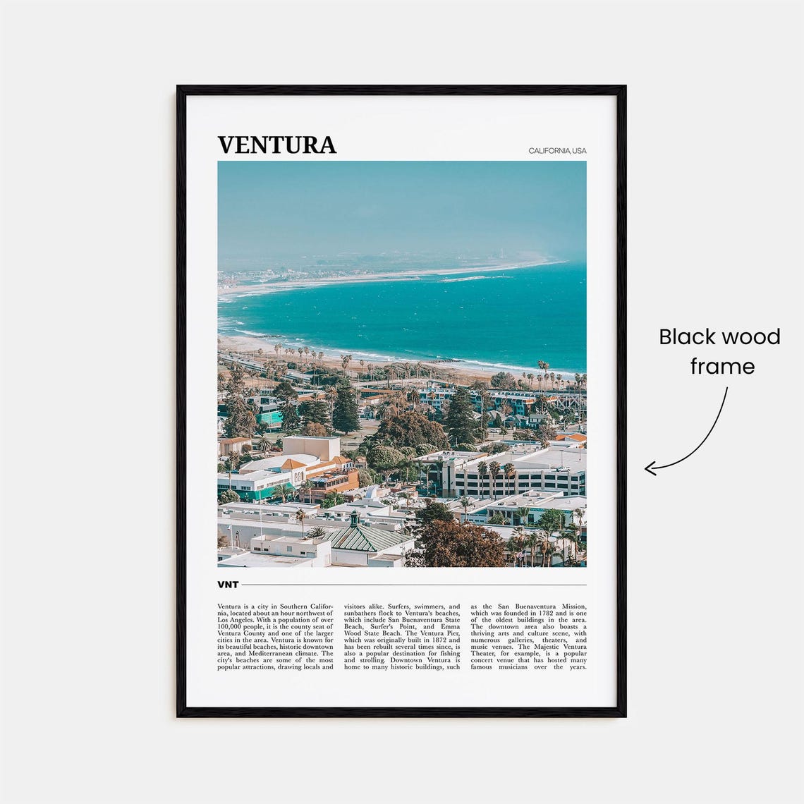 Ventura Travel Poster No 2 Ventura Wall Art Ventura Poster Print Ventura Photo Ventura Decor California Usa - Image 2