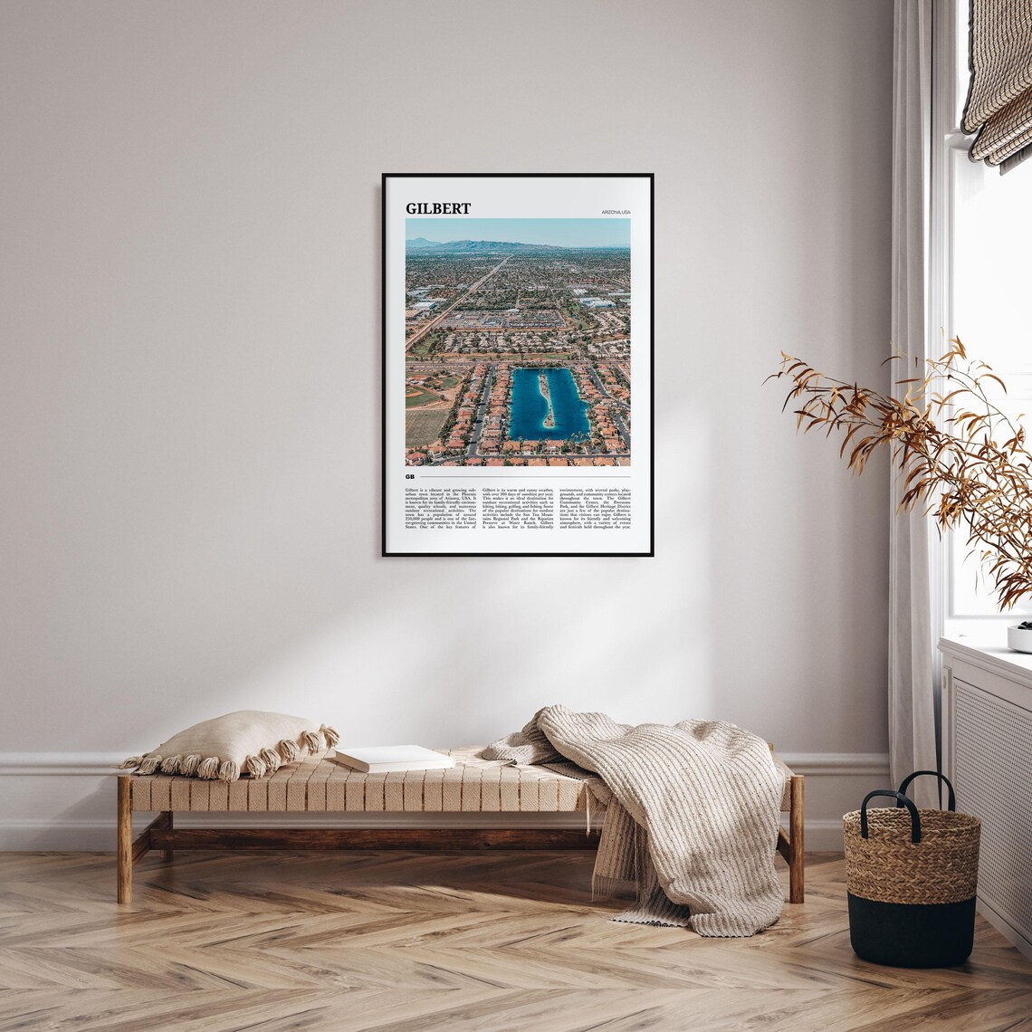 Gilbert Travel Poster, Arizona USA Wall Art Print - Image 4