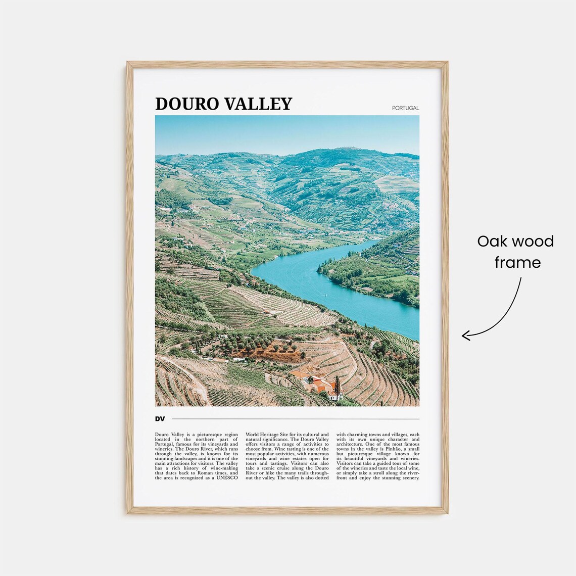 Douro Valley Travel Poster, Portugal Wall Art Print - Image 3