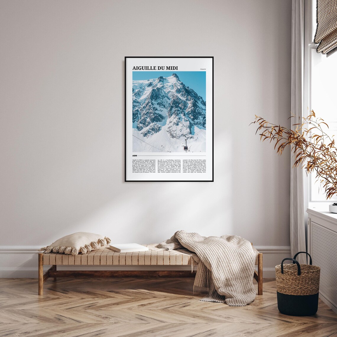 Aiguille Du Midi Travel Poster, France Mountain View - Image 4