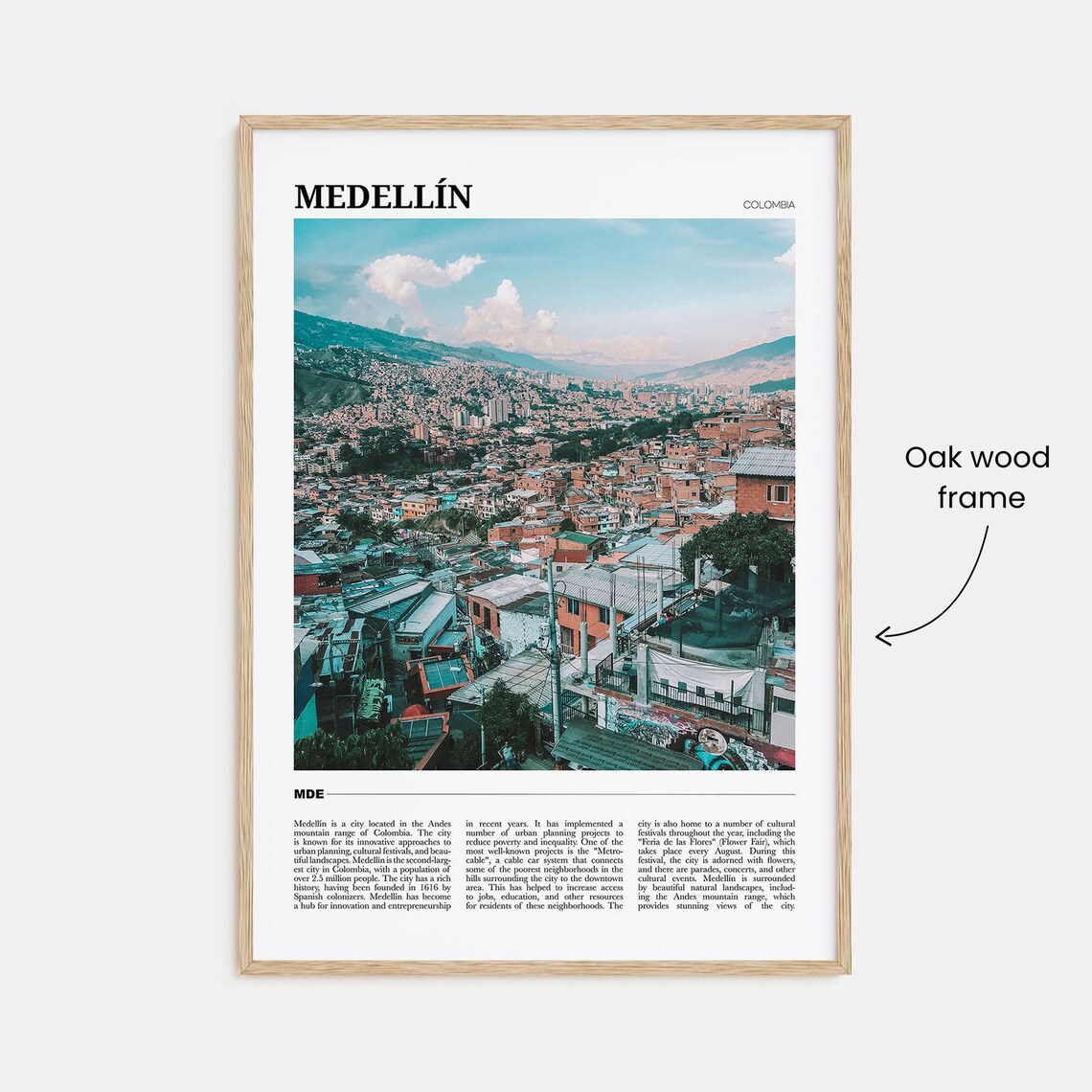 Medellin Medelln Decor Colombia Travel Poster - Image 3