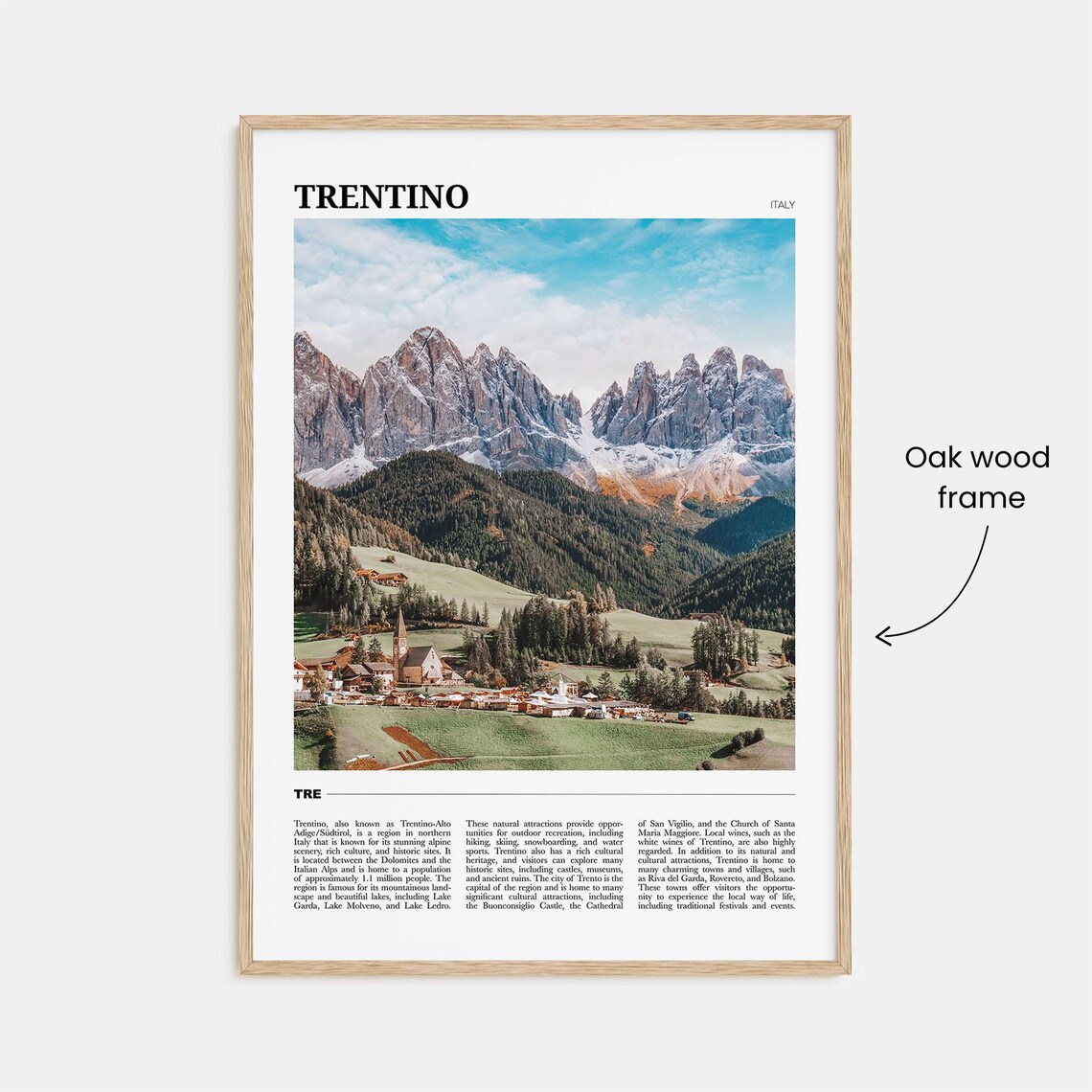 Trentino Travel Poster No 2, Italy Art Print - Image 3